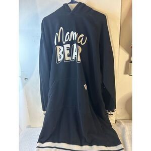 Lazy one mama bear pajamas sleep hoodie lg/xl (discoloration) rn#108585